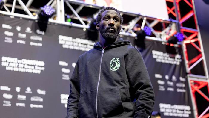 Terence Crawford Crawford's ascension to the top of the sport came by brutal TKO finish of Errol Spence Jr.  in Omaha, Nebraska    on Sep 7, 2023, (Esther Lin/Showtime) Crawford's ascension to the top of the sport came by brutal TKO finish of Errol Spence Jr.  